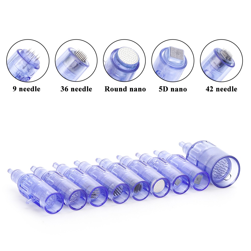 10Pcs Replacement 12/36/42/Nano Pin Tips for Anti-aging Skin Rejuvenation Device