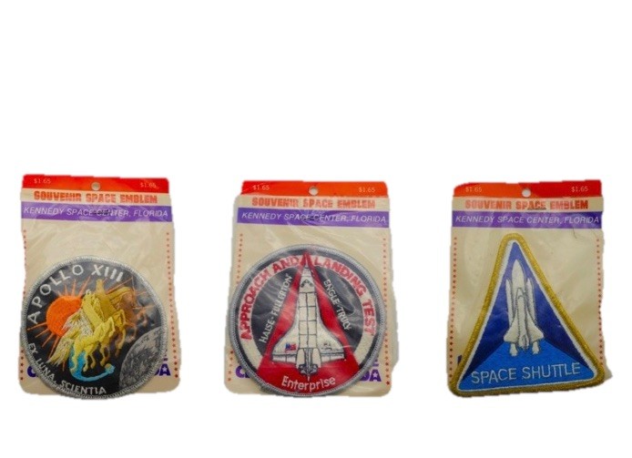 Vintage NASA Kennedy Space Center Souvenir Patch Lot Apollo 13 Shuttle