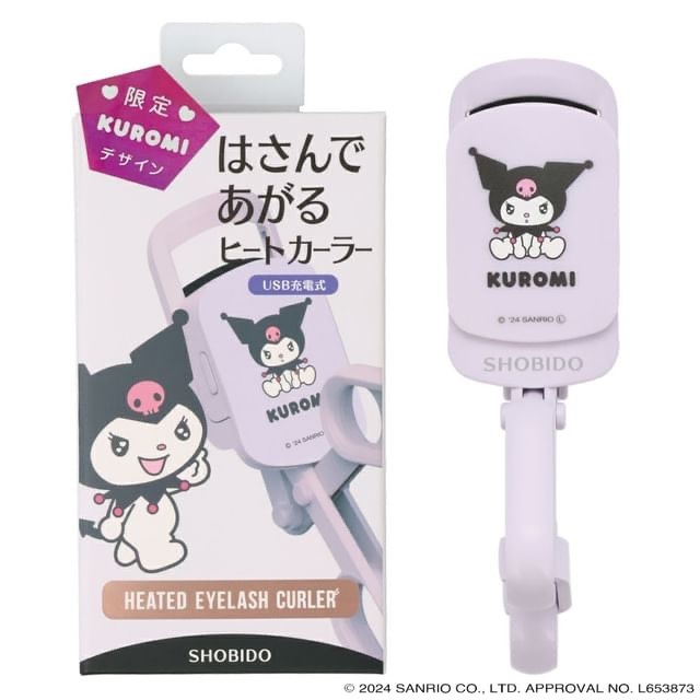 SHOBIDO Sanrio Kuromi Heated Eyelash Curler