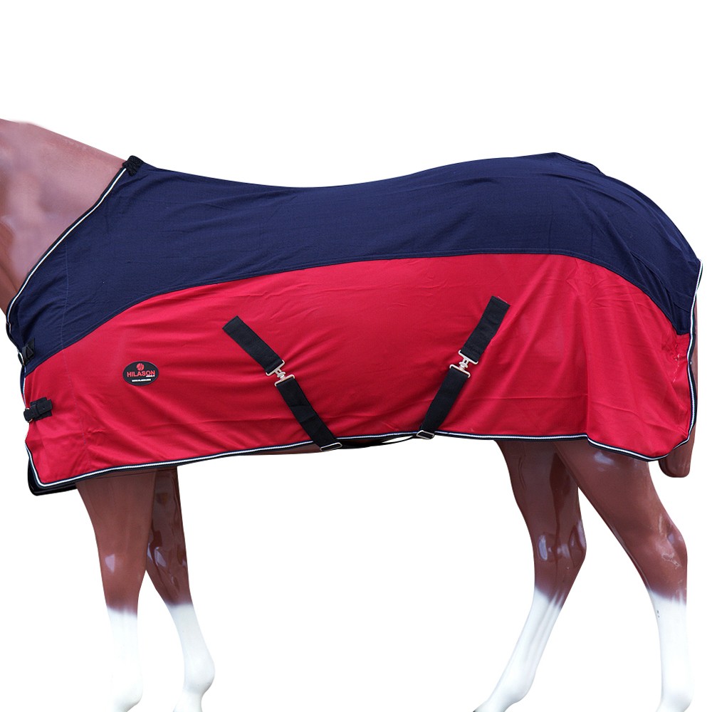 69 In Hilason Western Horse Light Weight Comfort Durable Poly Fly Sheet Navy