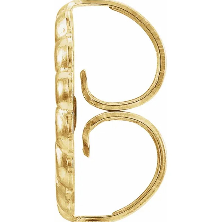 PAIR Jumbo 9.4mm LARGE 14k Yellow Gold Monster Earring Friction Push backs Nut