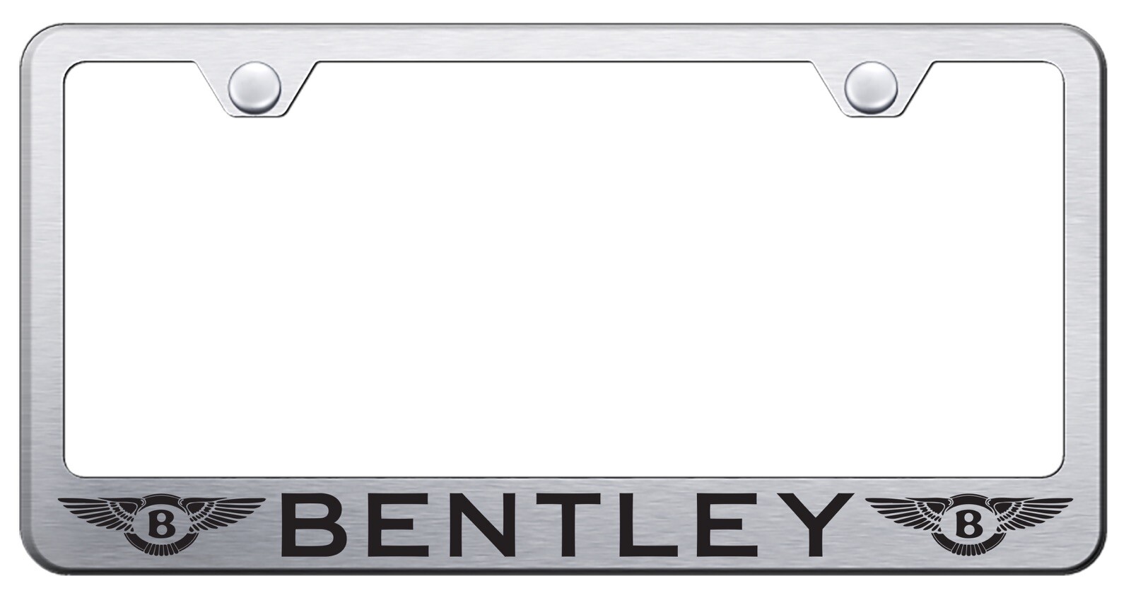 Bentley License Plate Frame Stainless Steel with Laser Engraved