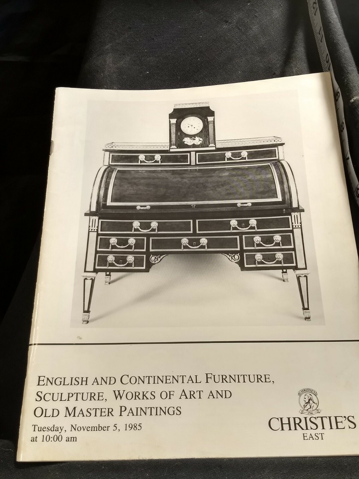 Christie's NY English & Continental Furniture...Old Master Paintings Nov 1985