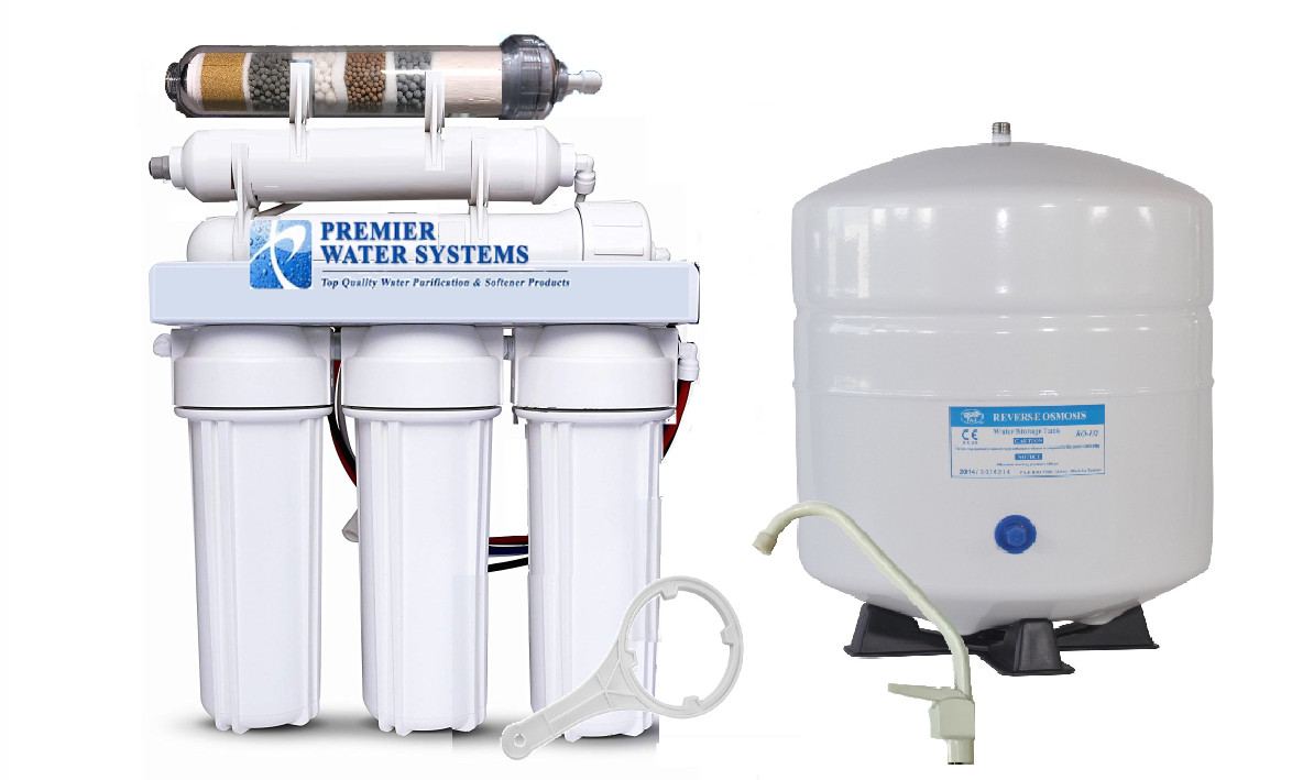 PREMIER REVERSE OSMOSIS WATER FILTER SYSTEM 75 GPD Ionizer Alkaline/ORP NEG RO