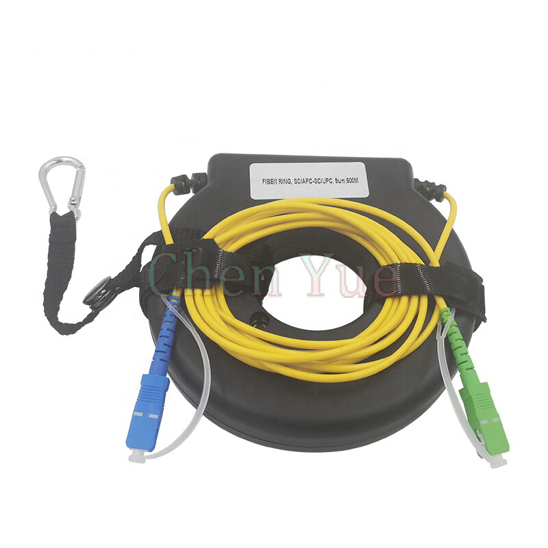 1000m Mini OTDR Launch Cable Box Fiber Ring Drum Test SC APC-SC UPC SM G652D