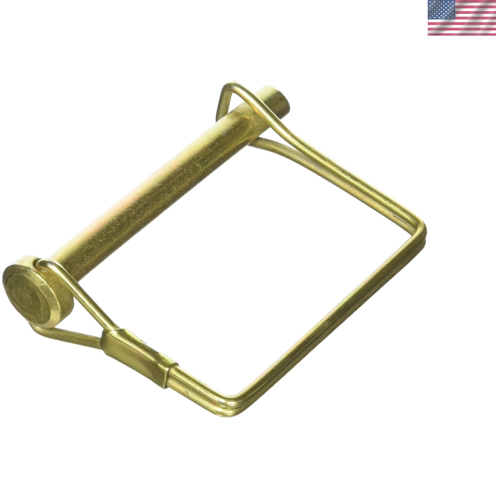 Durable Yellow Zinc Plated Locking Pin - Corrosion Resistant Fastener for Truck