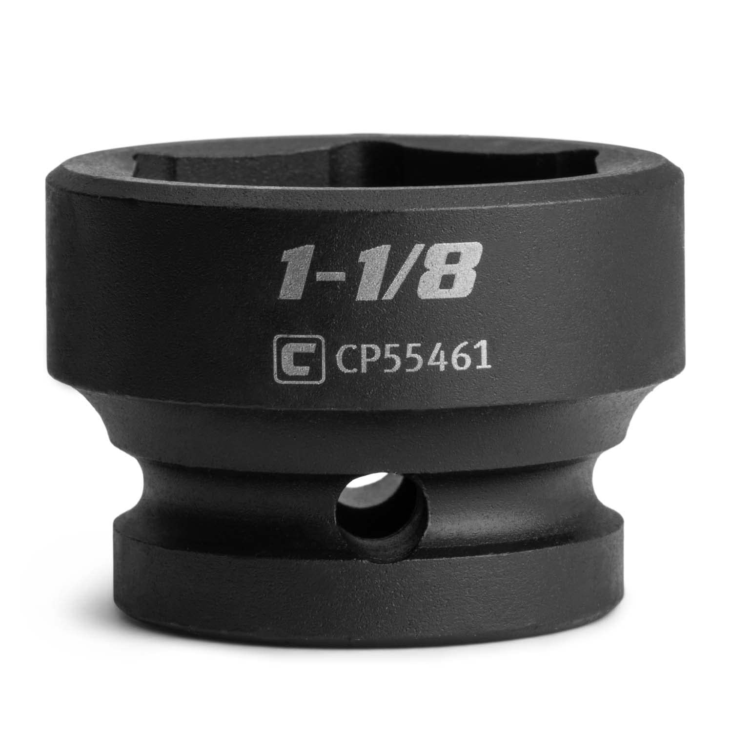 Capri Tools 1-1/8 in. Stubby Impact Socket, 1/2 Drive, 1-1/8-Inch