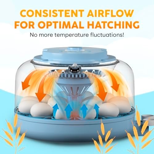 Incubators for Hatching Eggs, Egg Incubator with Automatic Egg Turning and Humid