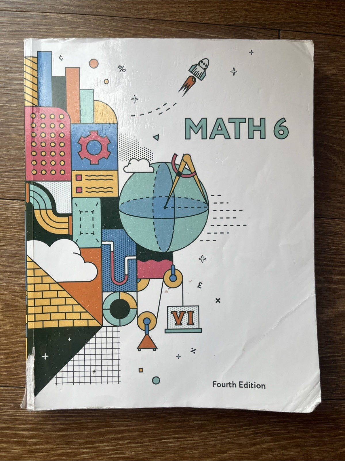 BJU Press Math 6 Student Text. Blank Questions! 4th Ed. 6th Grade.