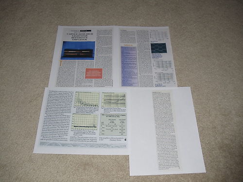 Carver Research LightStar Amplifier Review, 4 pgs, Info Bob Carver Sunfire Info