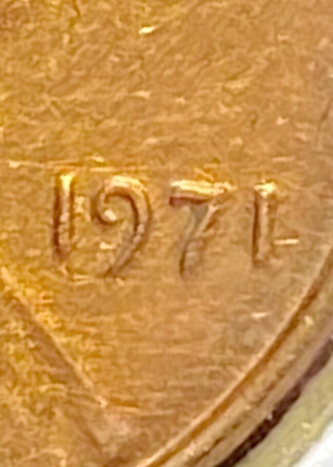 1971 Lincoln Cent - Red - DDO FS-101