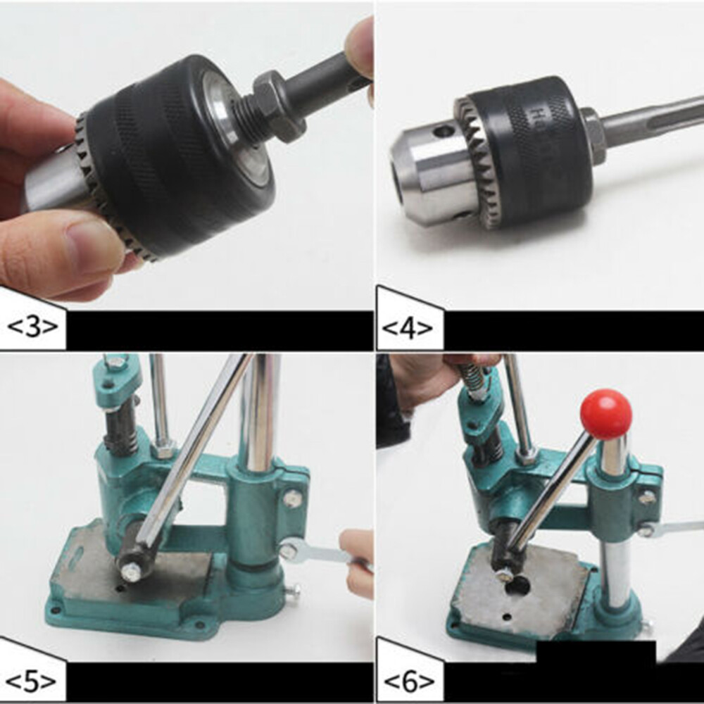 Leather Hole Puncher Hand Punch Machine Manual Embossing Imprinting Press Tool