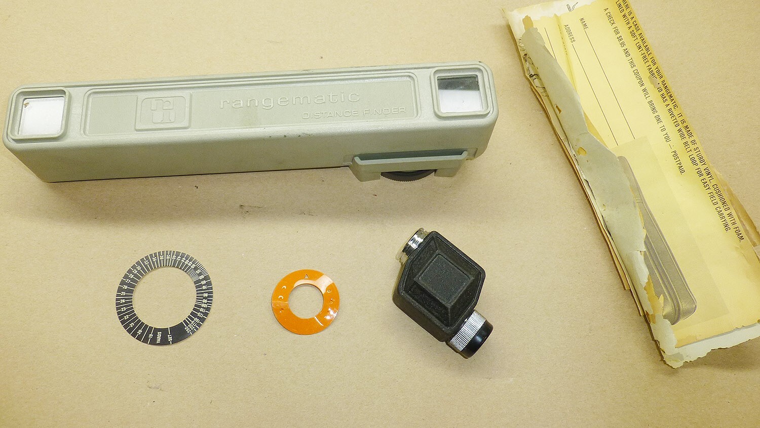 Vintage Distran Scale Rangematic Distance Finder