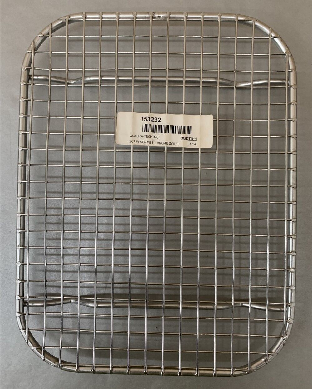 Quadra-Tech 153232 11"L x 8 1/2" W Crumb Screen