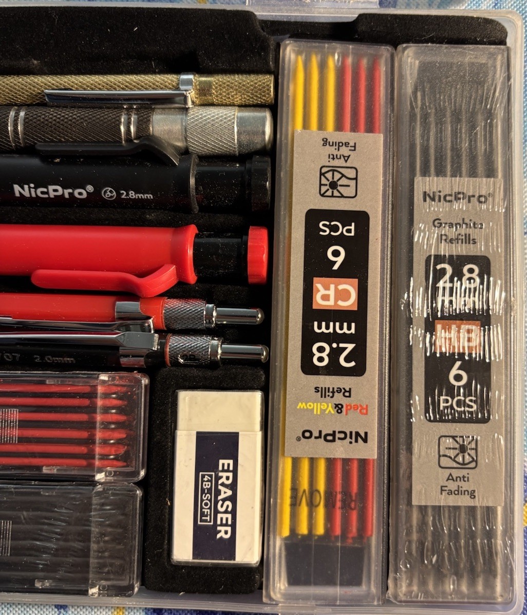 nicpro Mechanical carpenter pencil Set