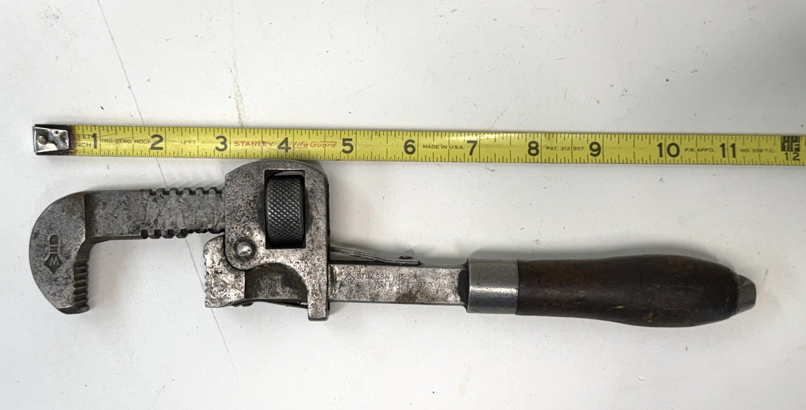 VTG Stilson #10 Walworth Mfg Boston MA, 1905 pat'd 1882 pipe wrench