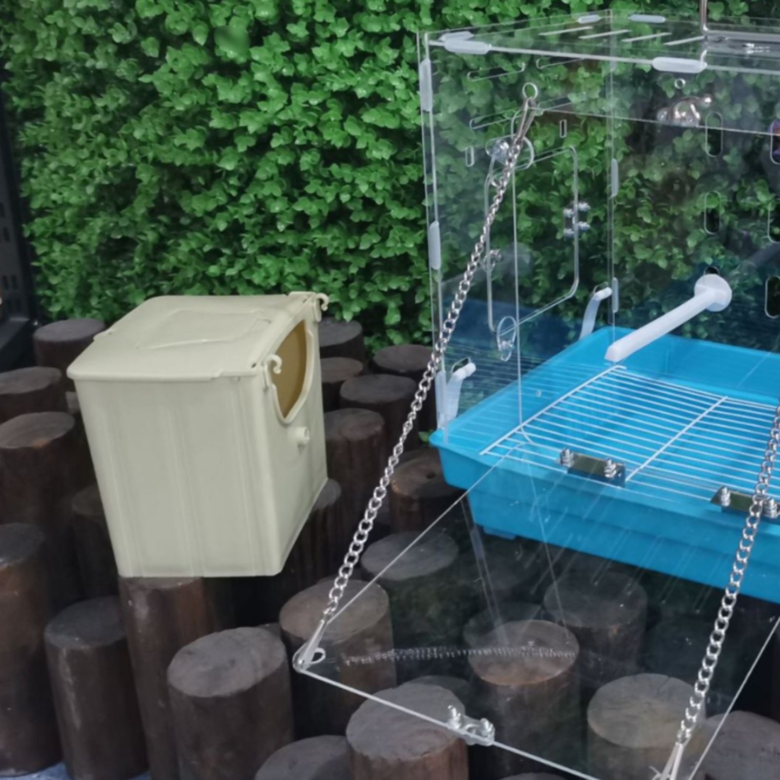Small Parrot Breeding Breeding Enclosure Hangable Parrot Nesting Box Portable