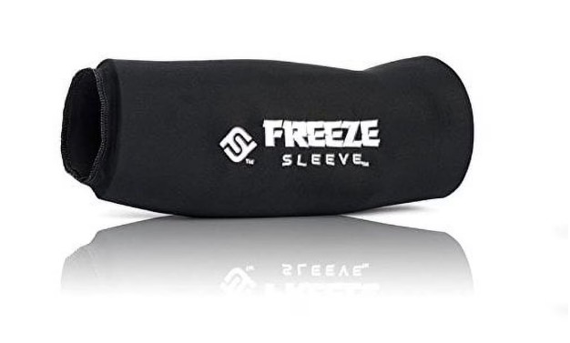 Freeze Sleeve Cold Therapy Compression Sleeve Black Medium Knee Elbow Wrist