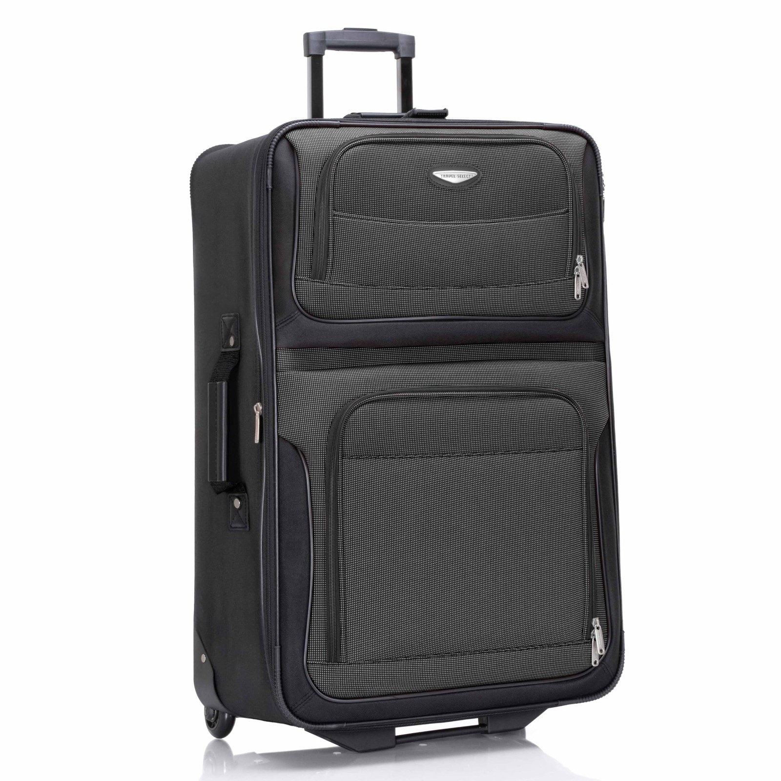 Amsterdam Softside Expandable Luggage with Rolling Wheels, Gray, 29-Inch Large