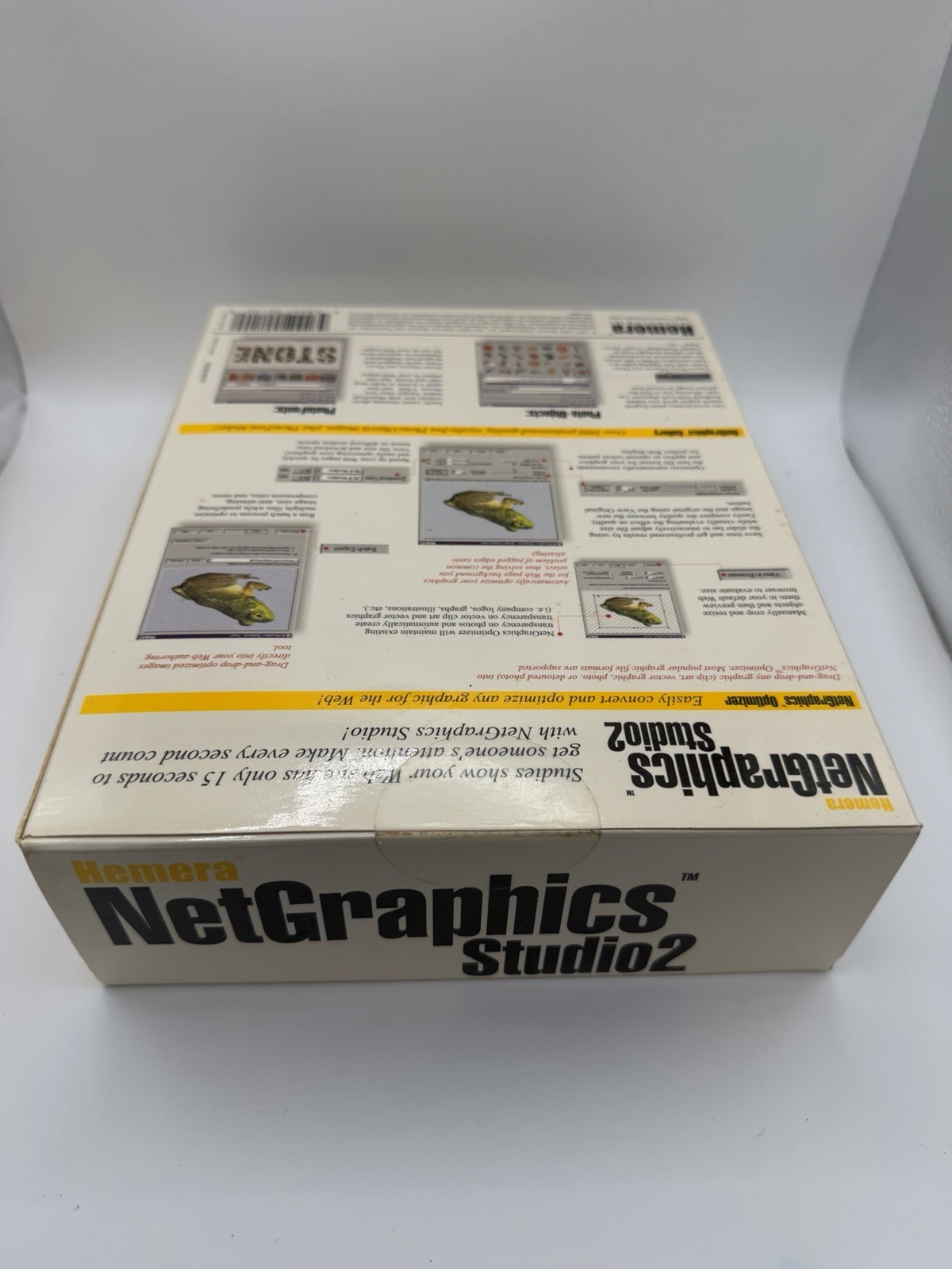 Vintage Hemera NetGraphics Studio 2 Windows 95/NT Web Graphics Software Box.