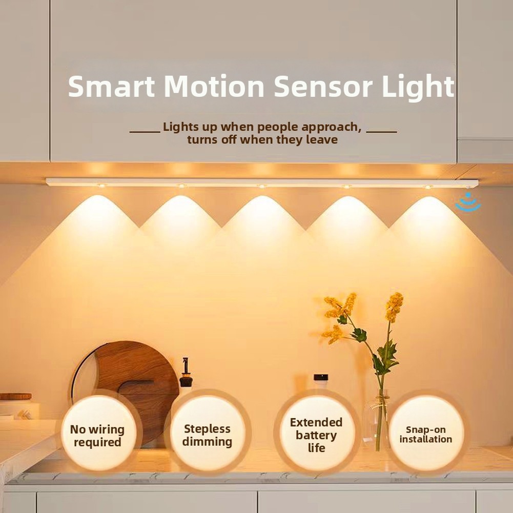 2pcs Smart Wireless Lamp with Human Body Sensor and Magnetic Charging Function