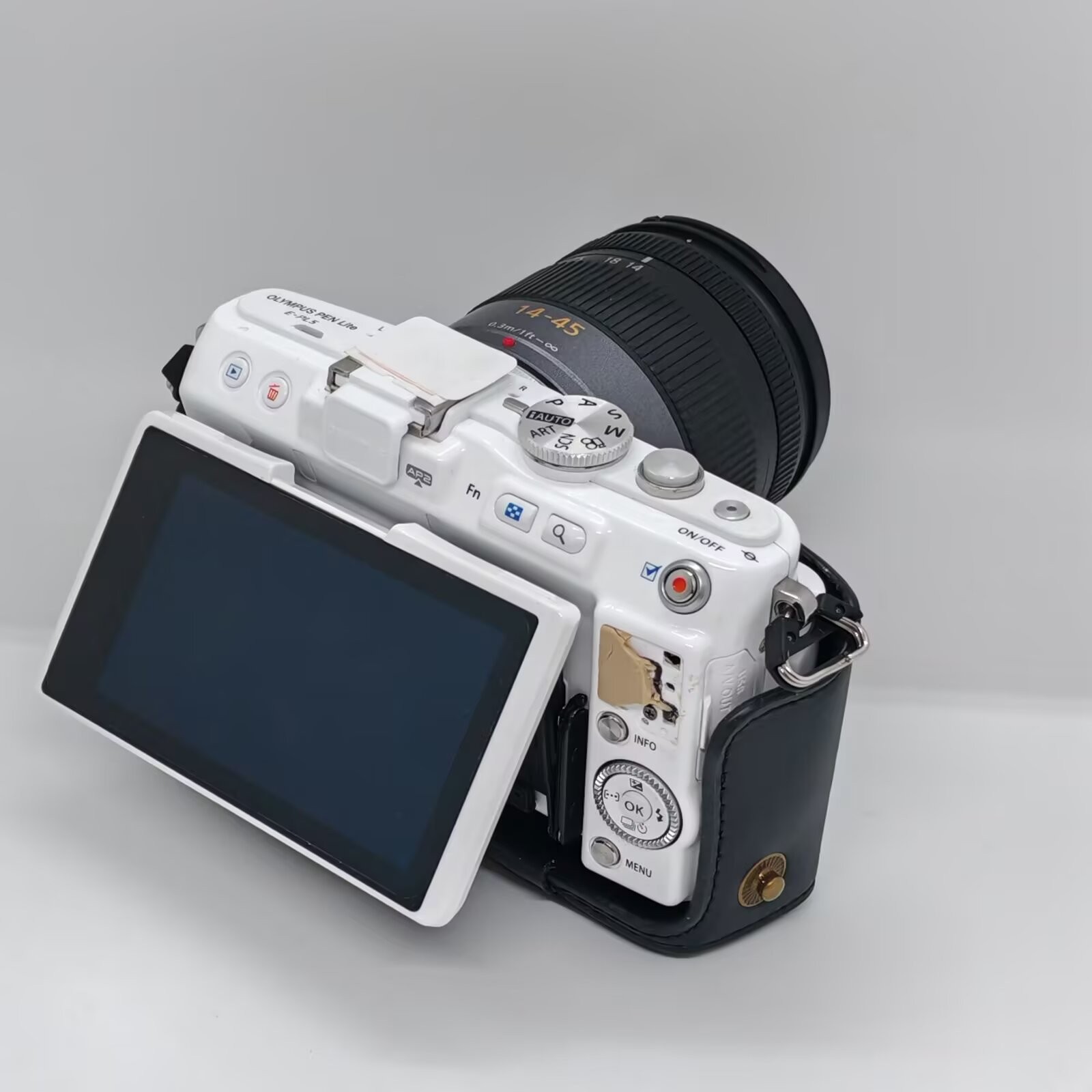 Leather case for OLYMPUS Pen E-PL6 E-PL5 E-PM2 EPL6 EPL5 EPM2 Camera bag