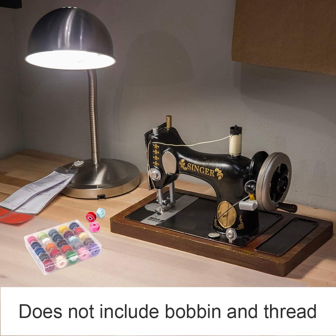 Bobbin Box,Machine Organizer Plastic 2Pack, Transparent