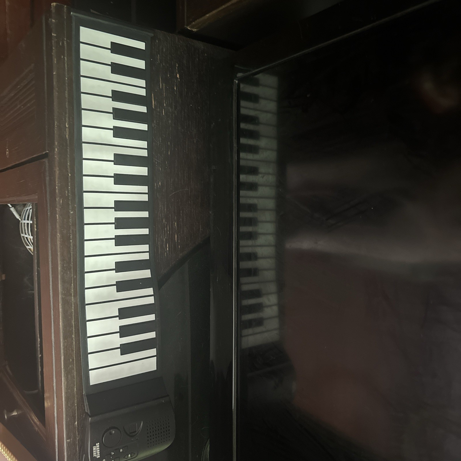 SHARPER IMAGE--PLAY N' ROLL PIANO (LOOK)