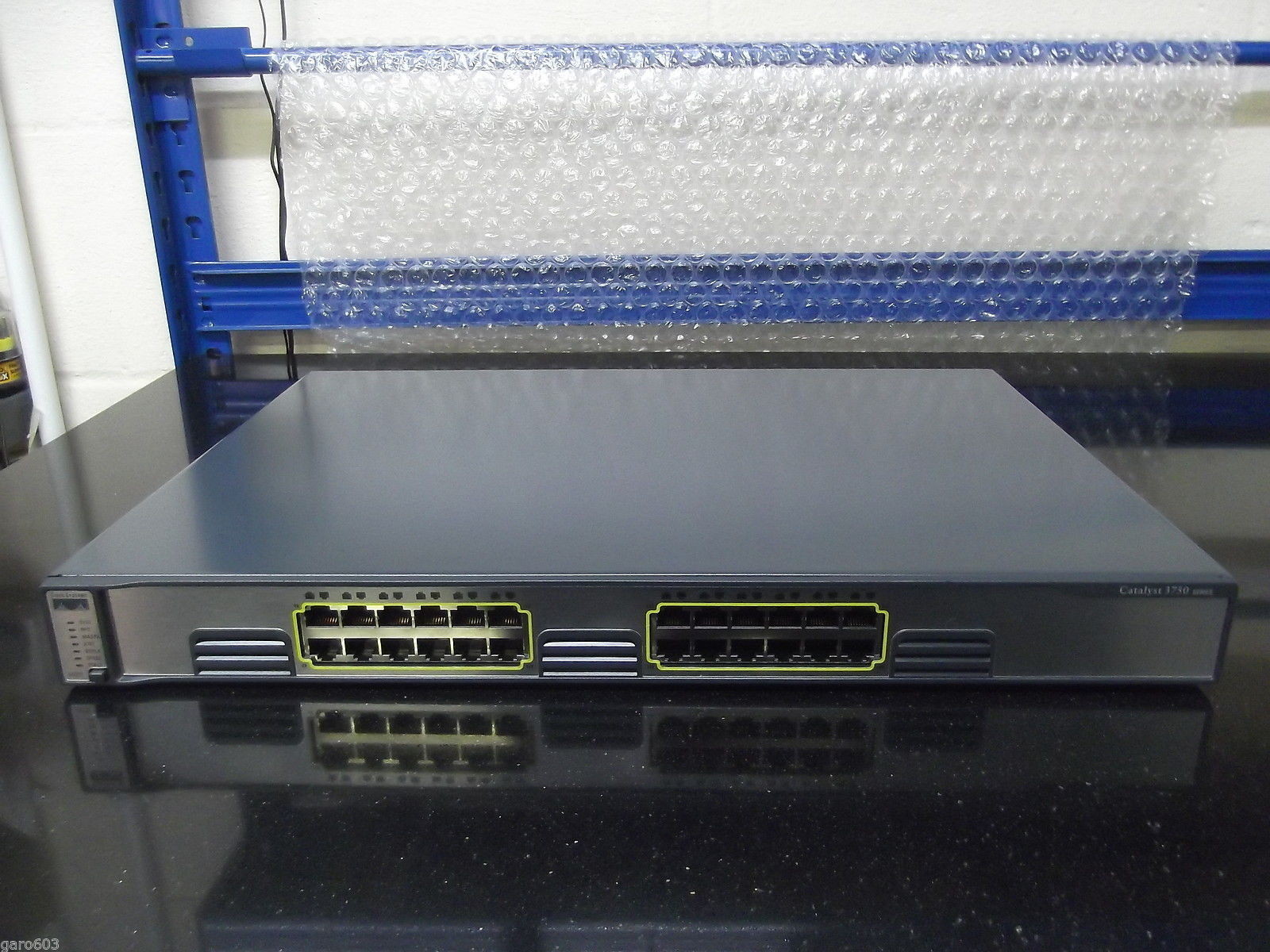 Cisco Catalyst 3750G  WS-C3750G-24T-S 24-PORT Gigabit Switch.