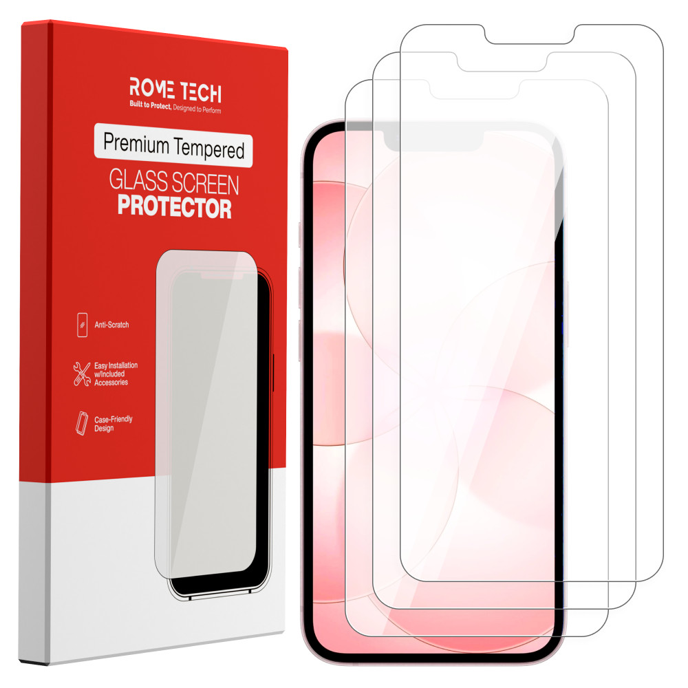 For Apple iPhone 17E / 16E Tempered Glass Screen Protector (3 Per Pack)