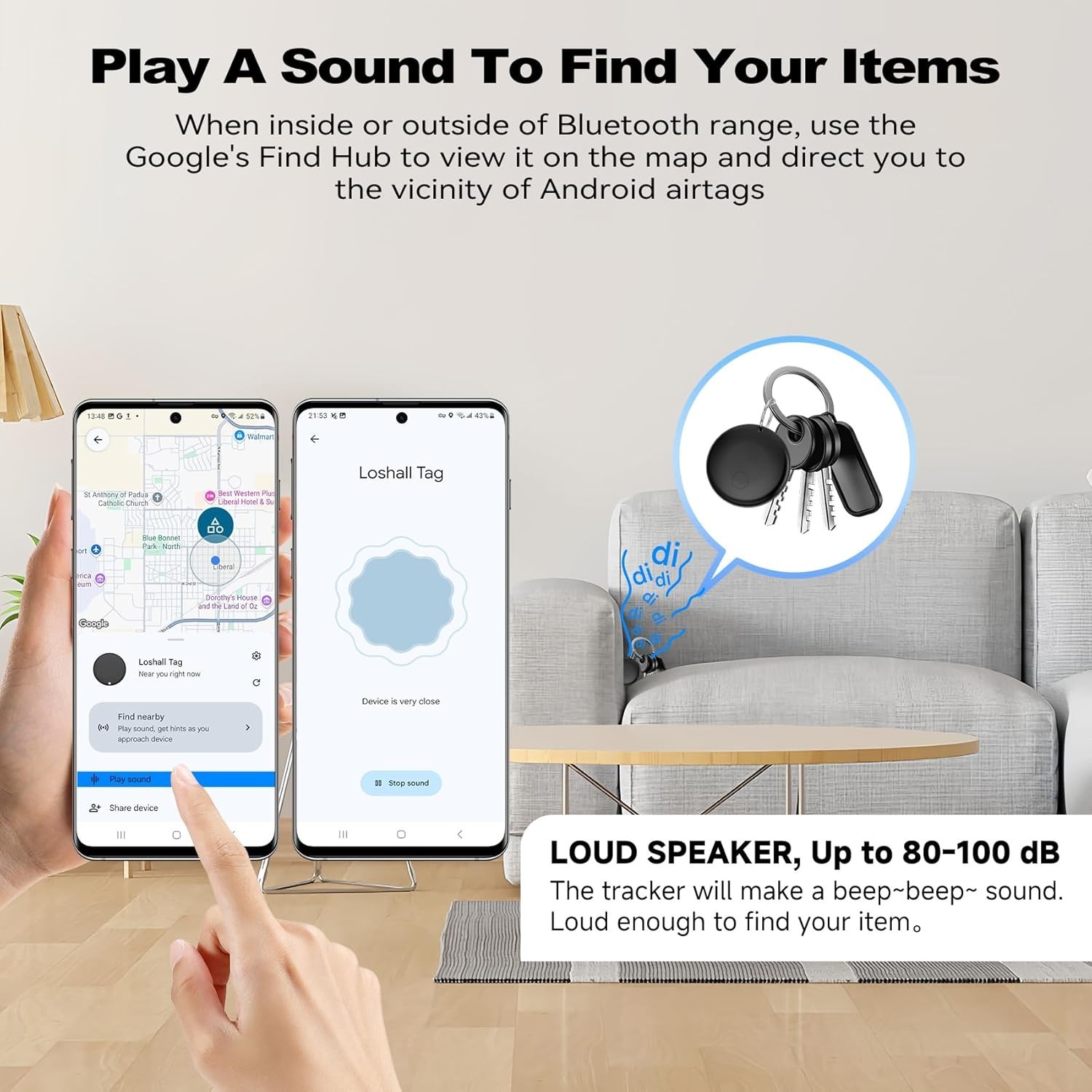 Air Tag for Android 1 Pack,Google Certified Android Tracker Tags,Smart Tags for