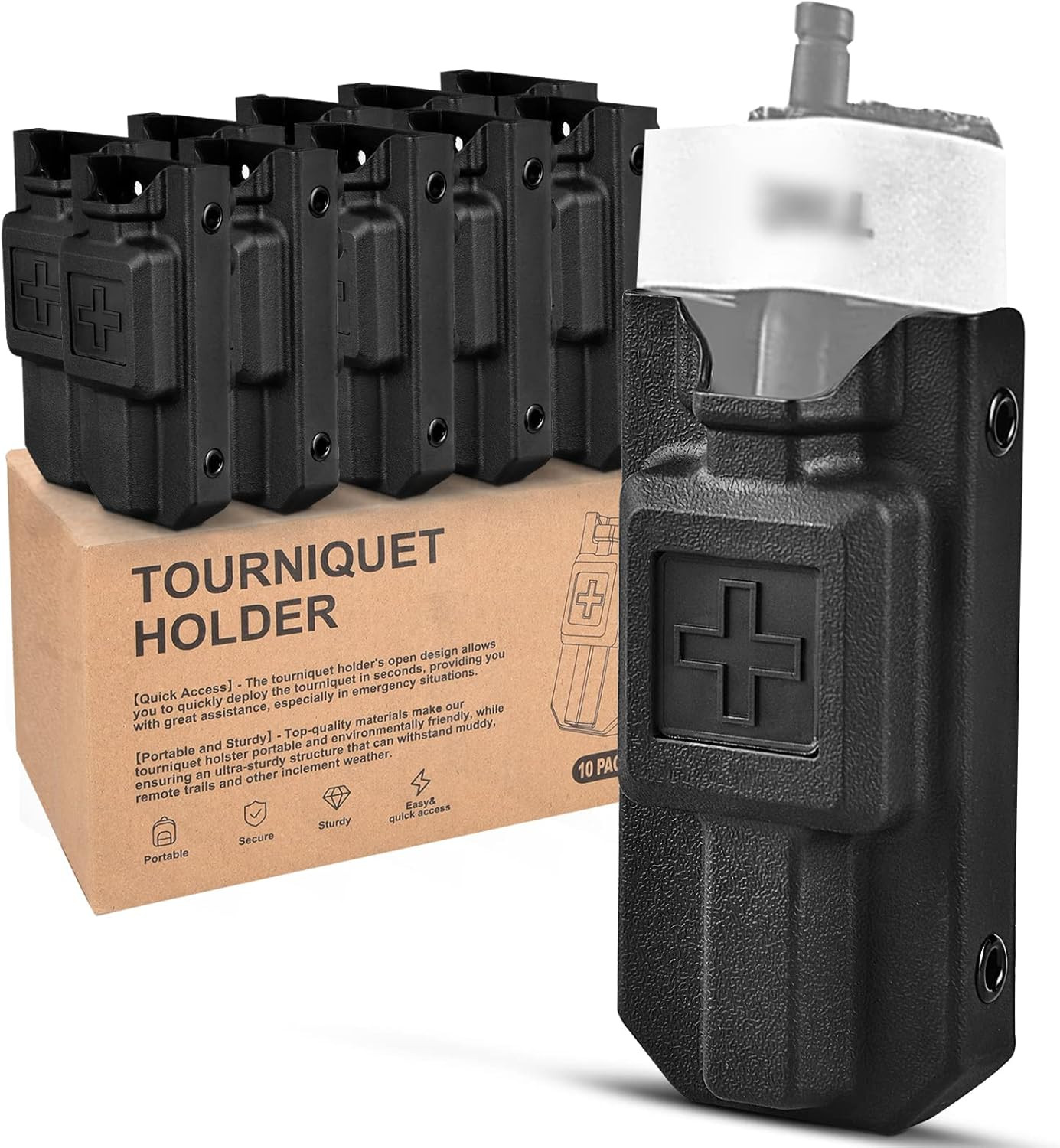 Molle Tourniquet Holder Pouch for Gen 7 CAT & Duty Belts up to 2.75" Wide