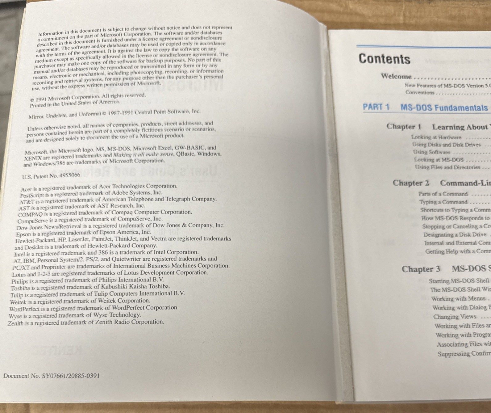 Kenitec : Microsoft MS-DOS Operating System Version 5.0 User Guide Reference PB