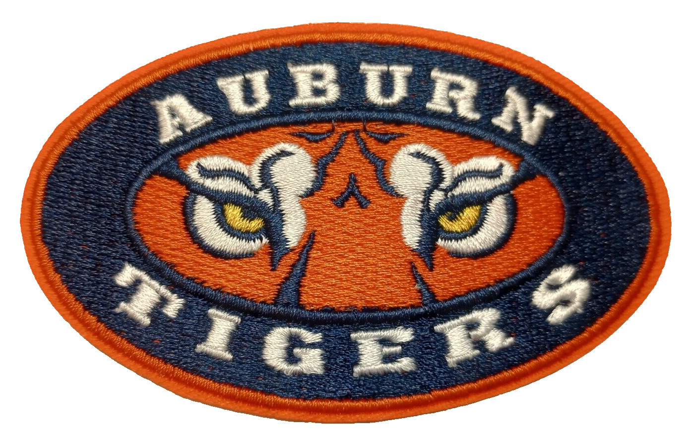 Auburn Tigers~Embroidered PATCH~3 1/2" x 2 1/8"~Iron or Sew On~NCAA