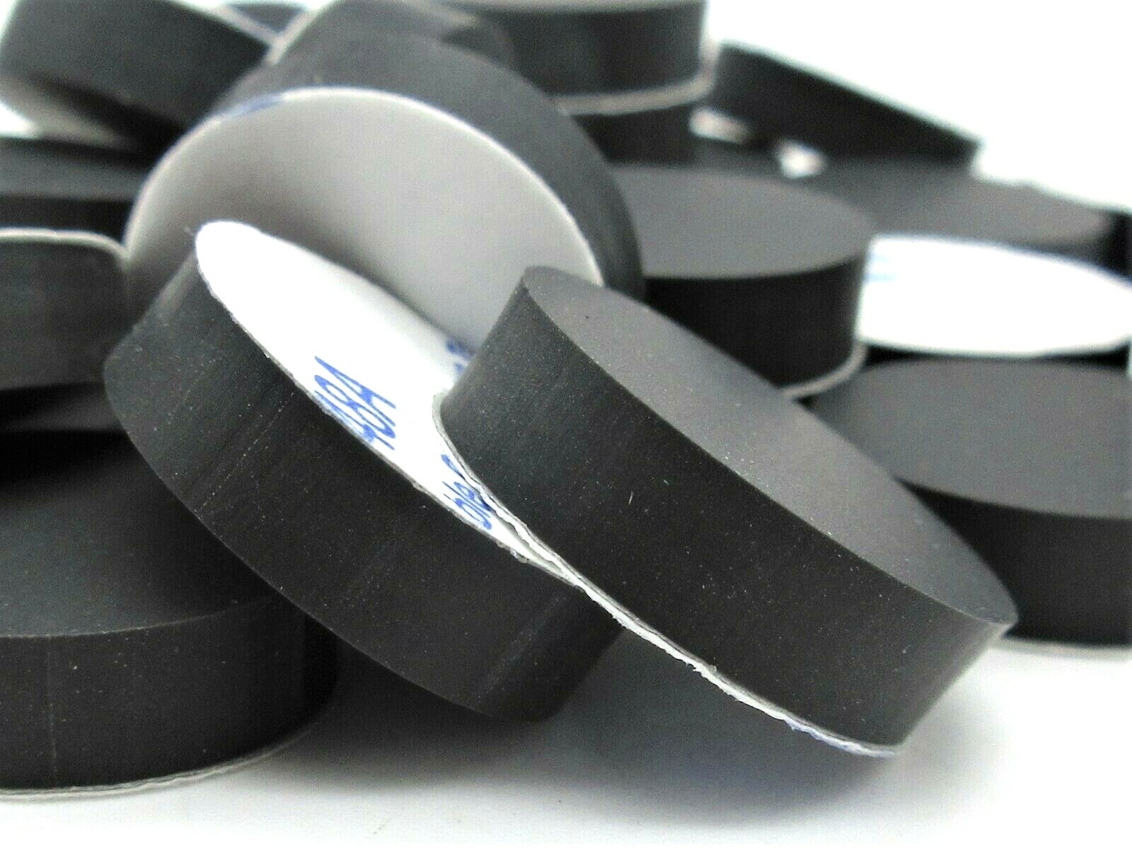 3/4" x 3/16" Silicone Rubber Feet with 3M Adhesive for Consoles Audio Gear Pro