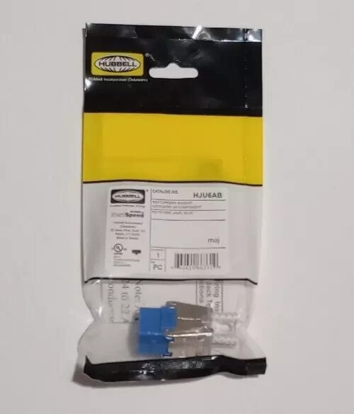 Hubbell Premise Wiring NEXTSPEED 6a Keystone Jack HJU6AB (Lot of 2)