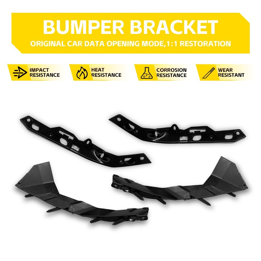 4pcs Left&Right Front Bumper Brackets Kit for 2015-2023 Dodge Charger 68226532AA