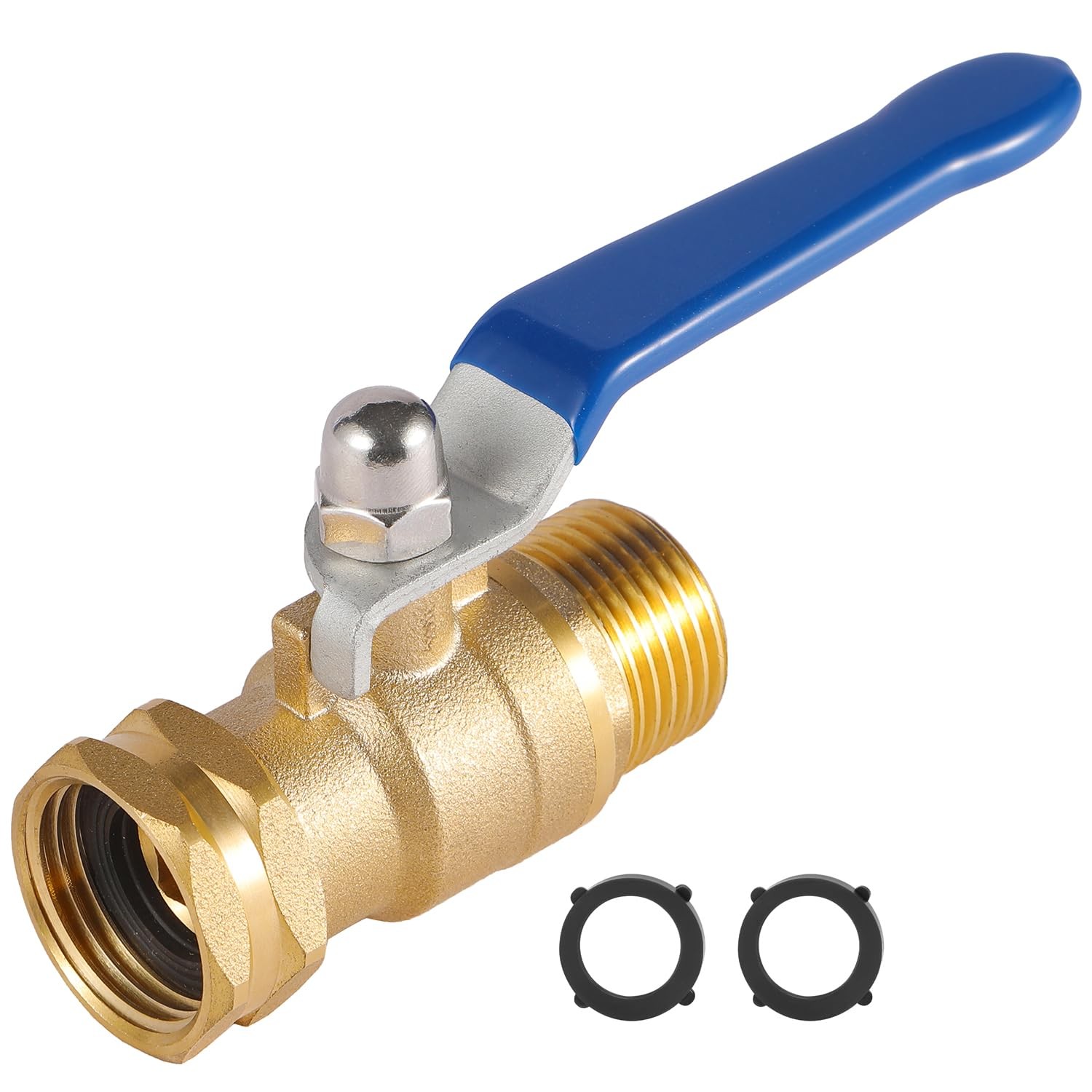 BILAL Heavy Duty Garden Hose Shut Off Valve with Long Handle, High 1 Pack
