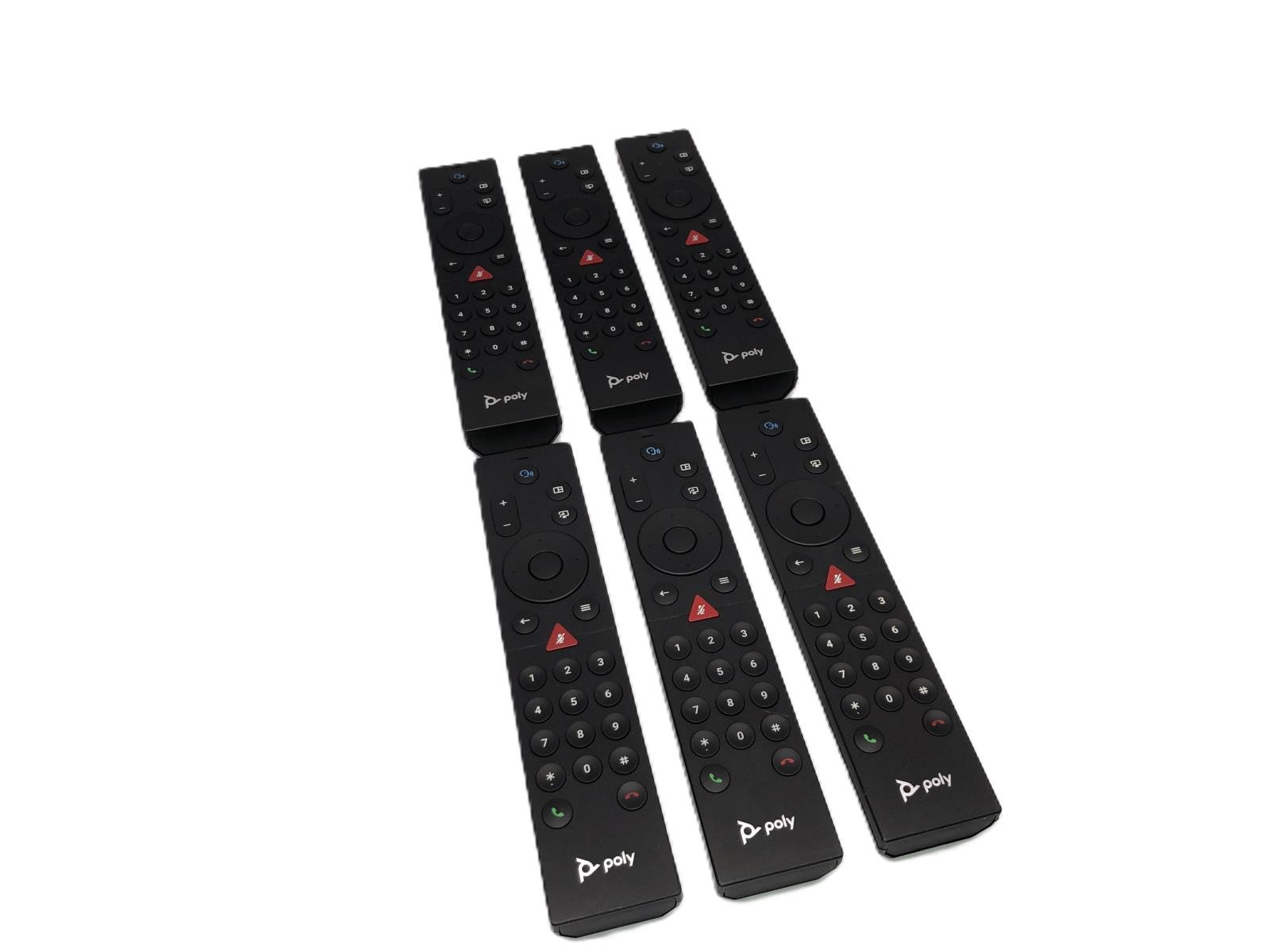 (Lot of 6) Polycom G7500 & Studio X BT Remote Control / P010 / BW7630UN