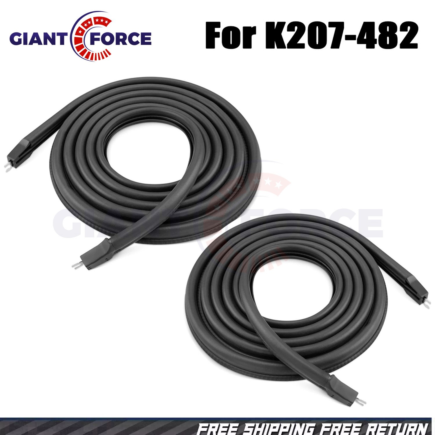 2PCS Cab Door Seal New For Kenworth T600 T800 W900 K207-482