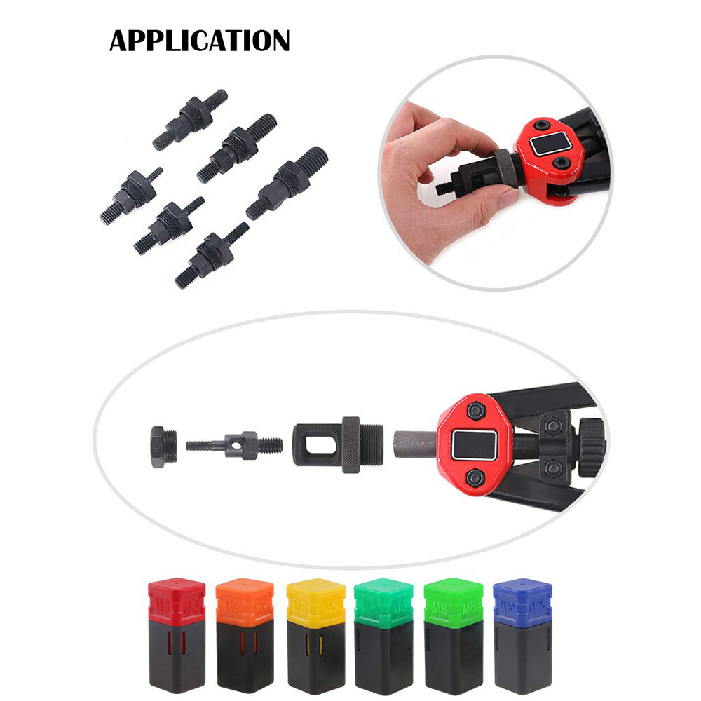 Rivet Nut Gun Kit Rivnut Setting Tools Nut Setter Tool Hand Blind Riveter 13"