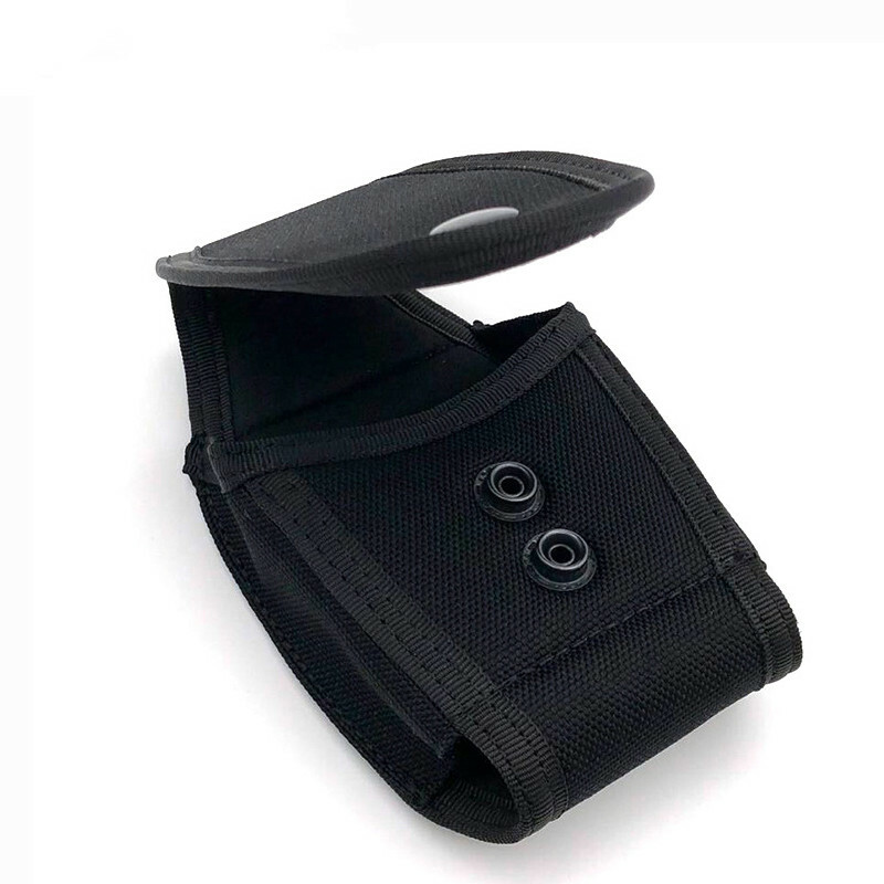 Tactical Heavy Duty Handcuff Case Pouch Single Snap Belt Loop Cuff Holder