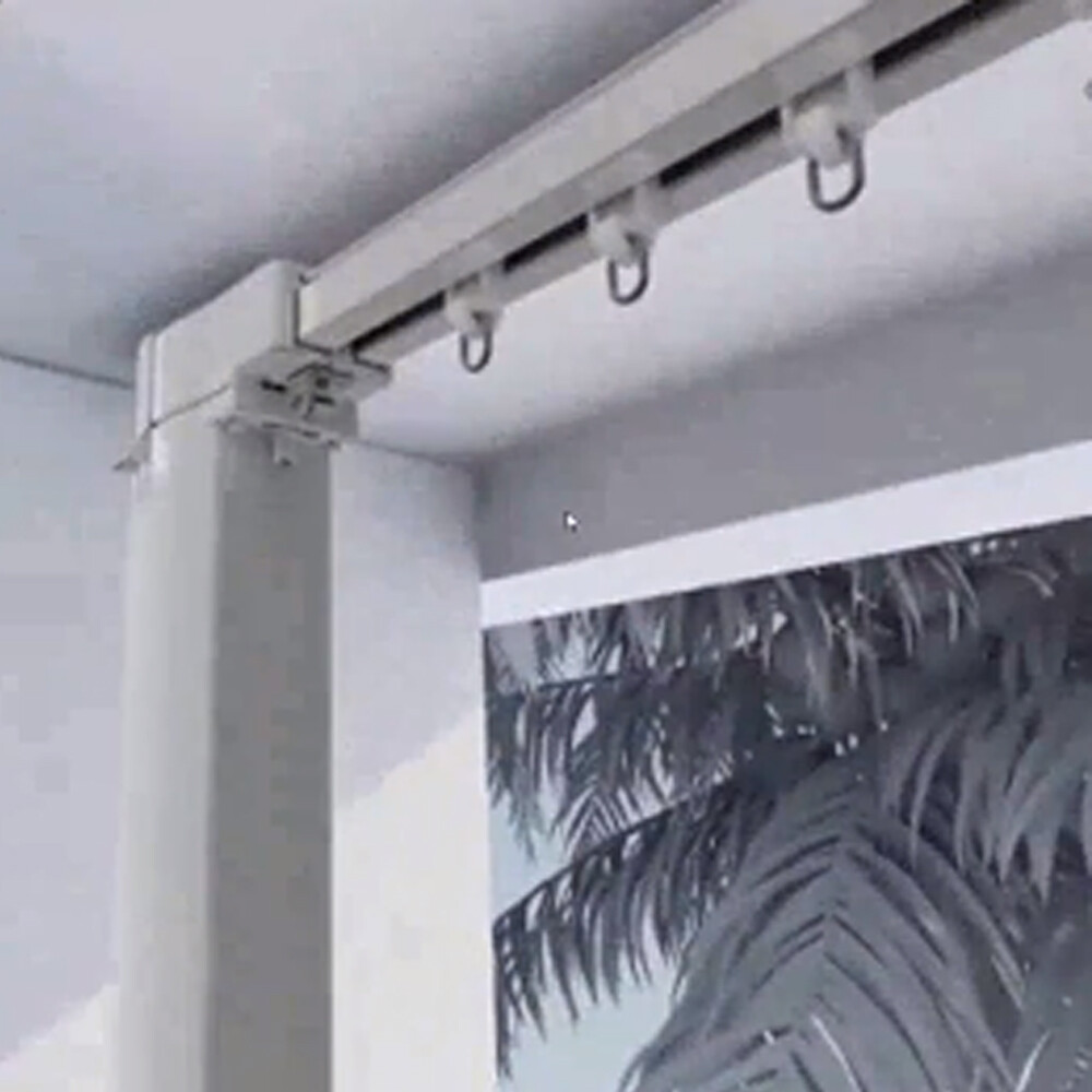 2-6M Electric Curtain Rod Track Rail System Curtains W/Remote Smart Drapery...