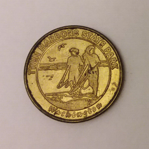 Twin Harbors Washington State Park Souvenir Token 22mm