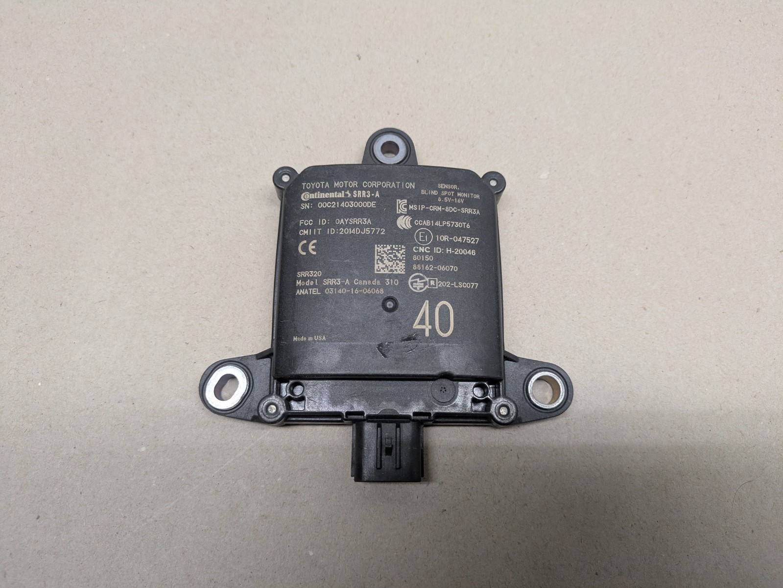 Lexus ES250 ES350 Blind Spot Sensor Radar Module 2020 - 2024 88162-06070