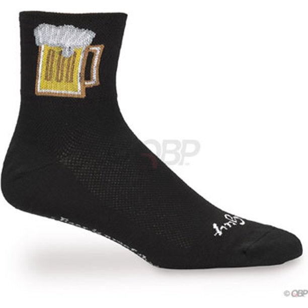 NEW SockGuy Bevy Sock Black Small Medium Double Stitched Heel
