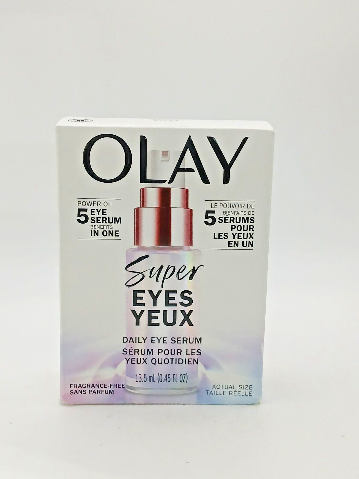 Olay Super Eyes Daily Eye Serum Fragrance-Free 13.5ml/0.45oz. New In Box