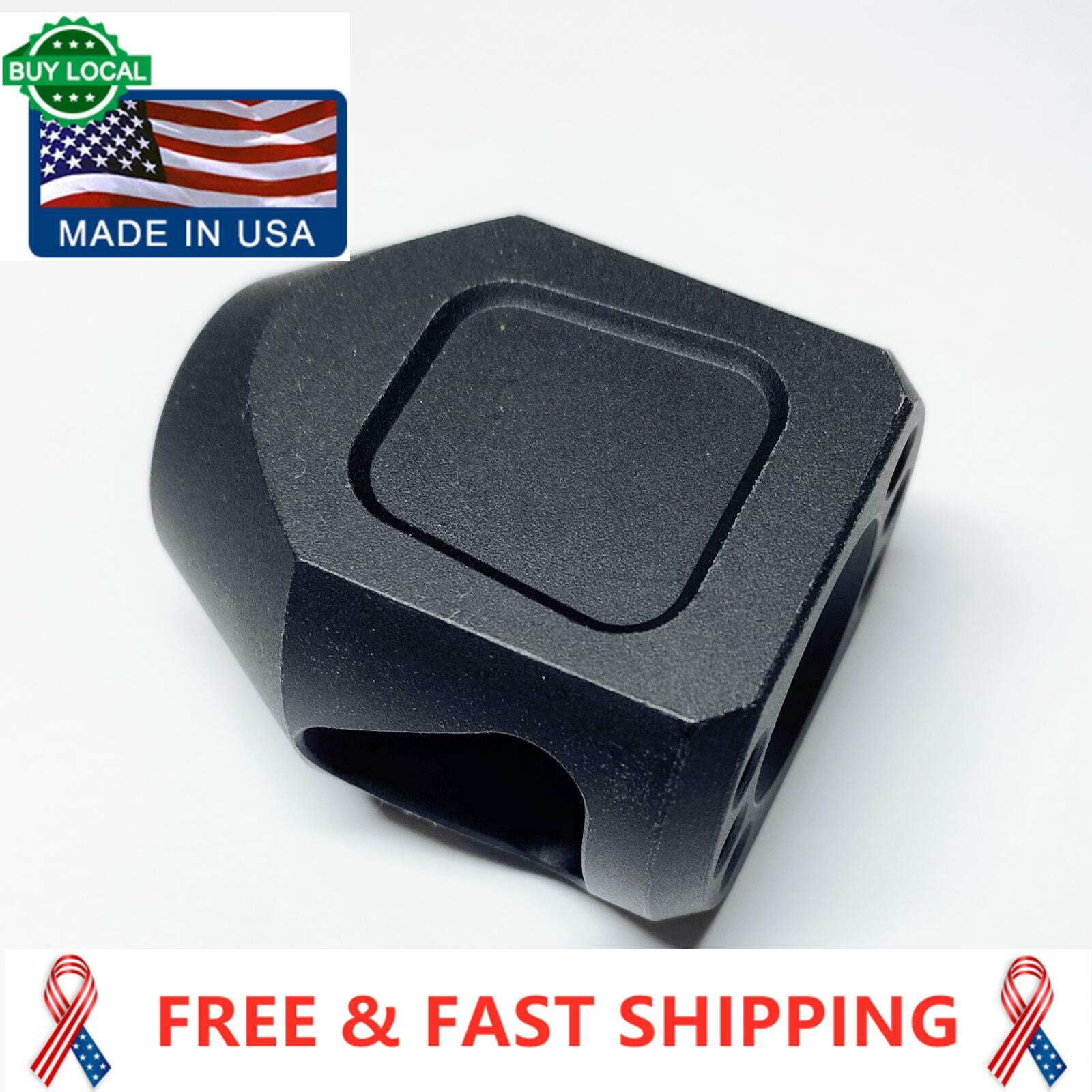 Muzzle Brake Mini Tanker Style Triangular 1/2x28 TPI for Ruger 1022 10/22
