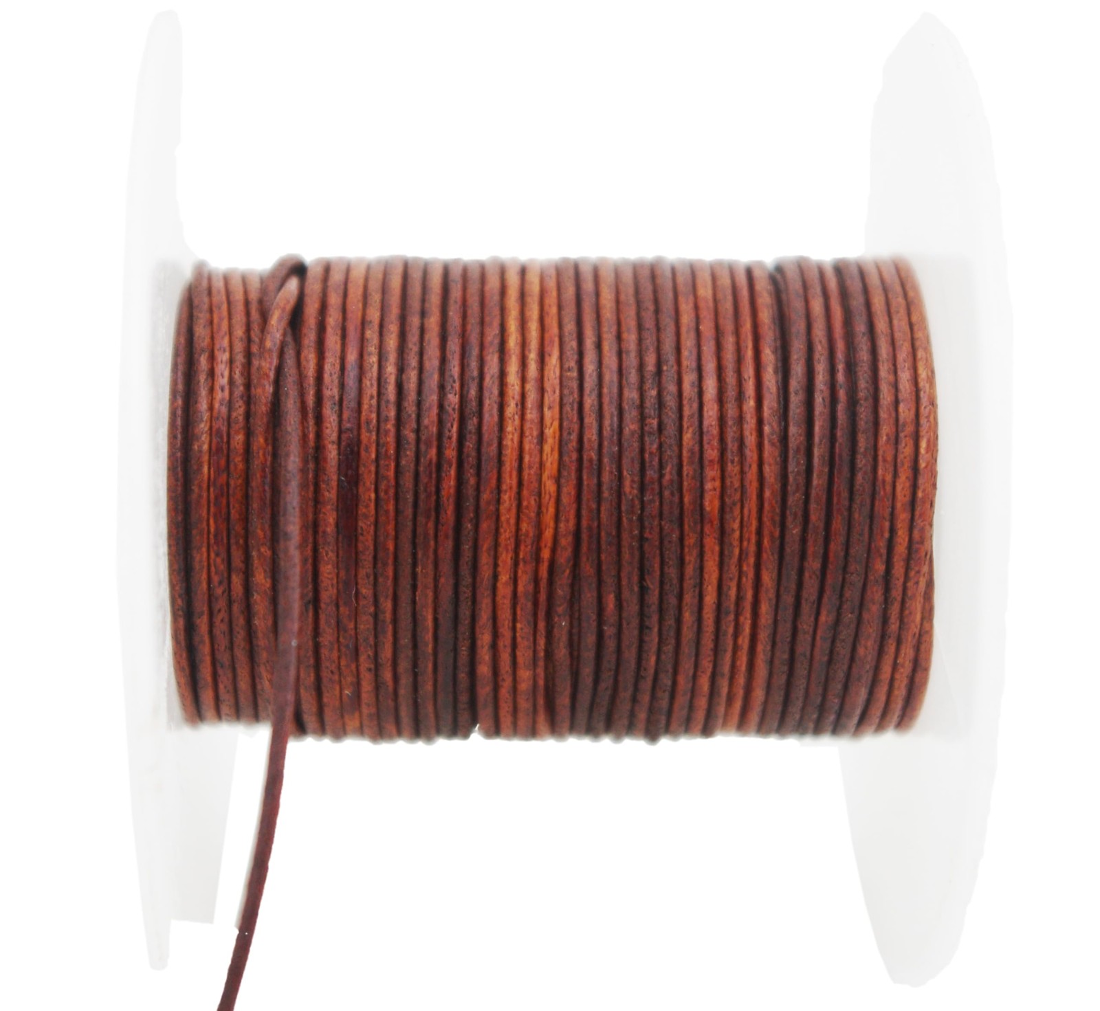 Dressed Brown Soft Round Genuine Jewelry Leather Cord Leather Rope (1mm 10 Ya...