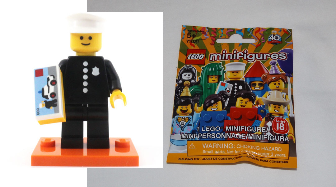 LEGO 71021 POLICE OFFICER Collectible Minifigures Series 18 SEALED policeman CMF